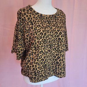 🐆 Cheetah Print Cropped T-Shirt